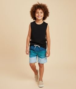 Bermuda Infantil Listras em Blocos – Tam 5 a 14 Anos
