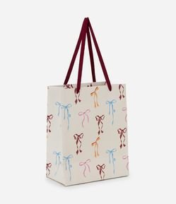 Embalagem de Presente Pequena com Estampa de Lacinhos