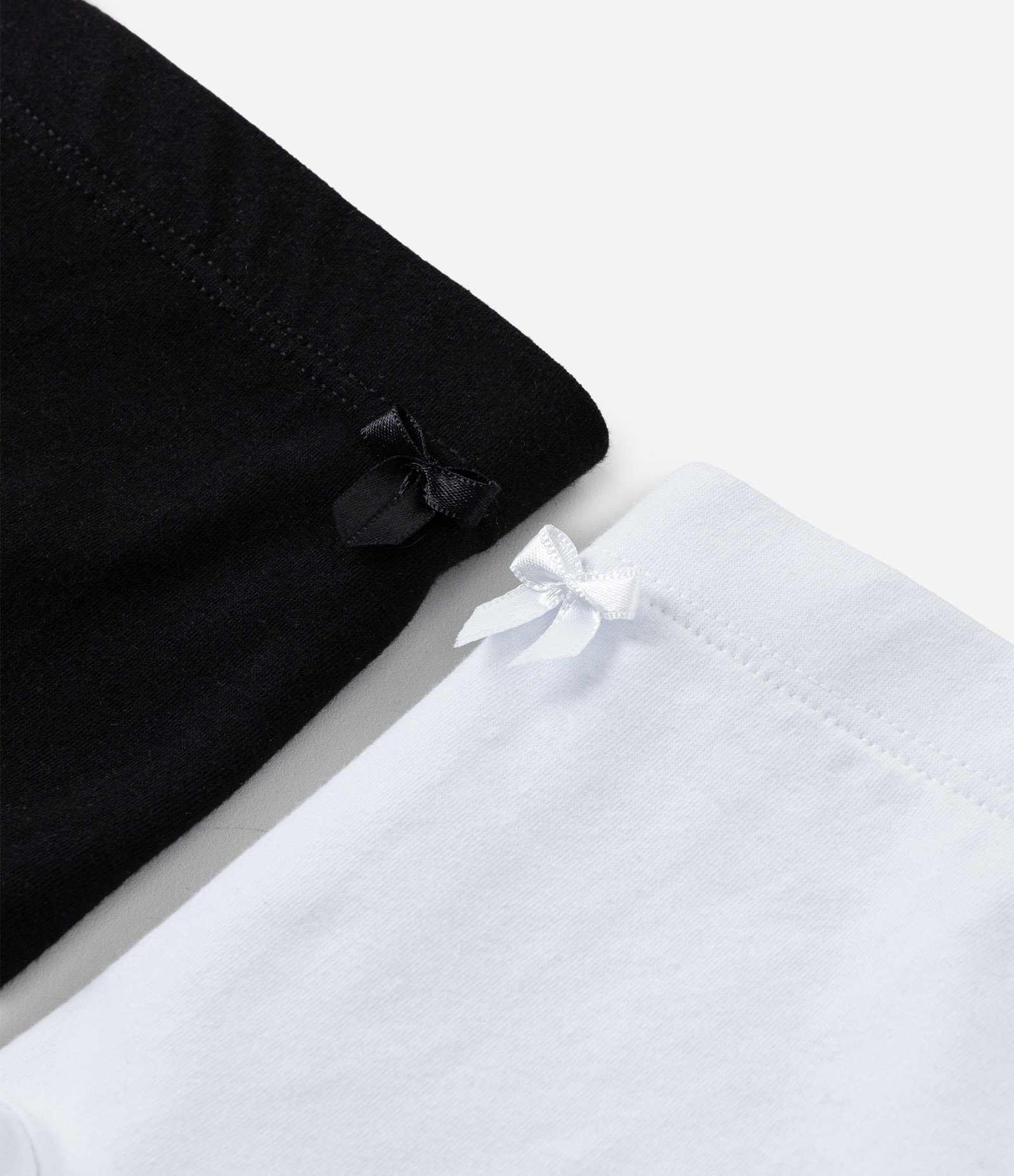 Kit 02 Calcinhas Boxer Infantil com Renda – Tam 2 a 14 Preto/Branco 4