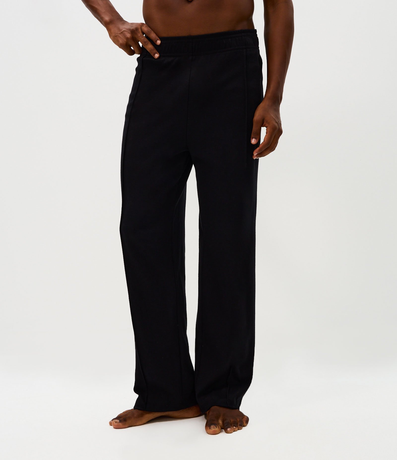 Calça de Pijama Longa Loungewear com Pintuck Preto 2