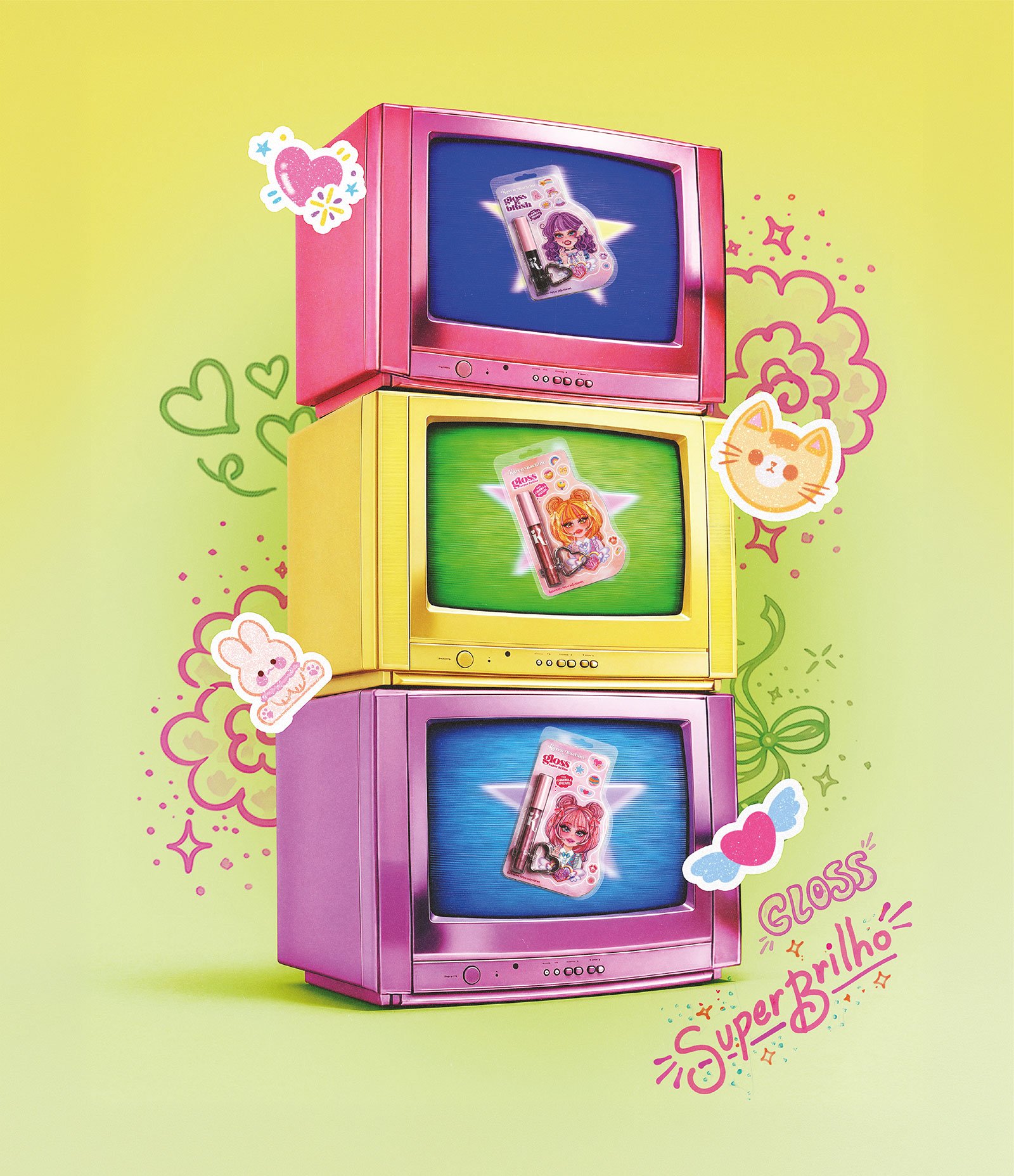 Gloss Labial Brilho Intenso Marte By Karen Bachini com Blister Rosa 3