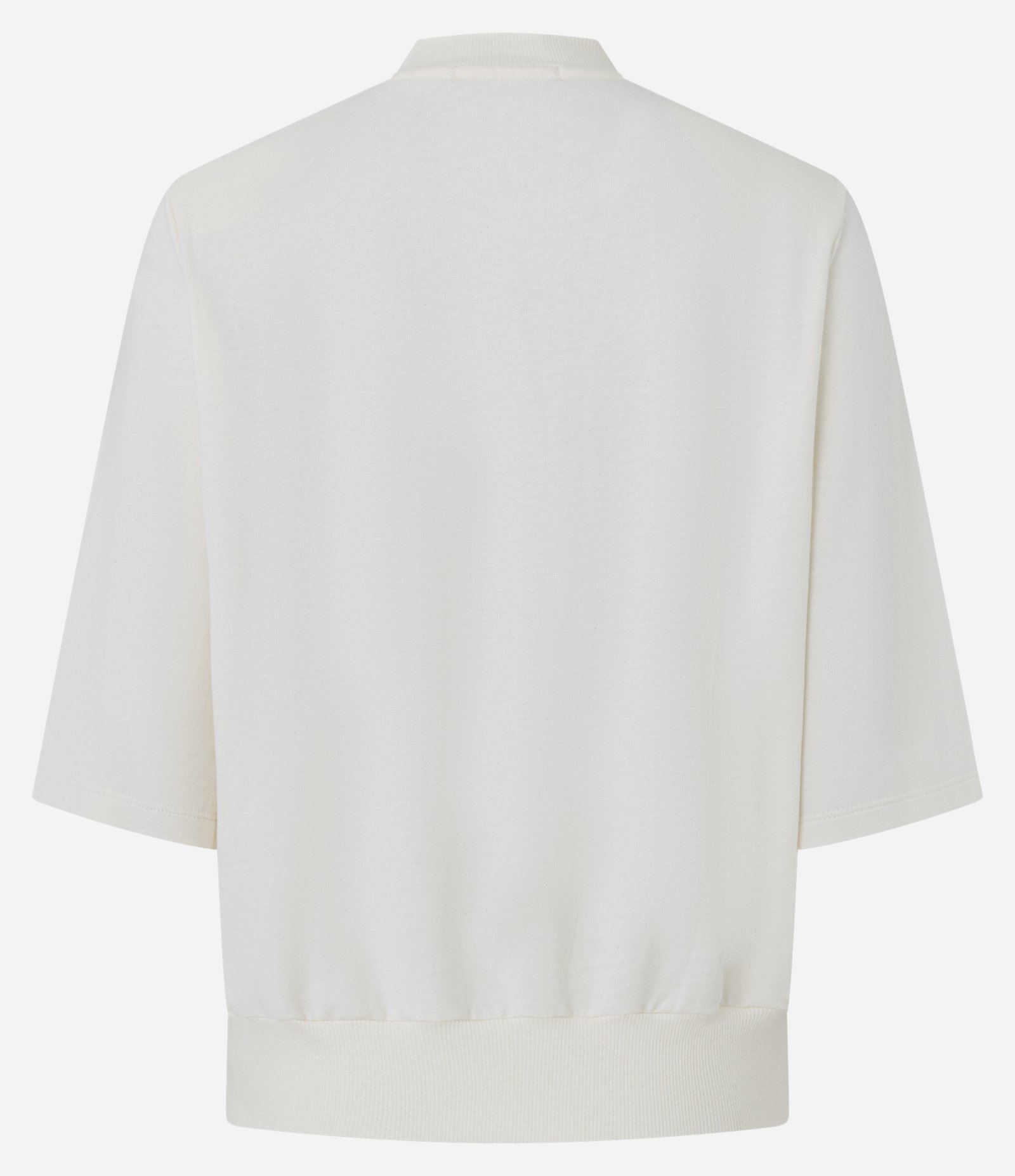 Blusa Oversized com Efeito Blusê e Ombreira Off White 6