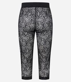 Calça Capri em Renda sem Forro