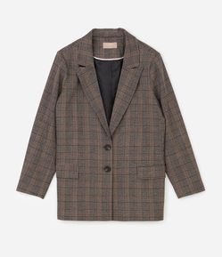Blazer Xadrez Alfaiatado Curve & Plus Size