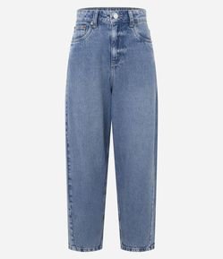 Calça Cenoura em Jeans com Cintura Alta