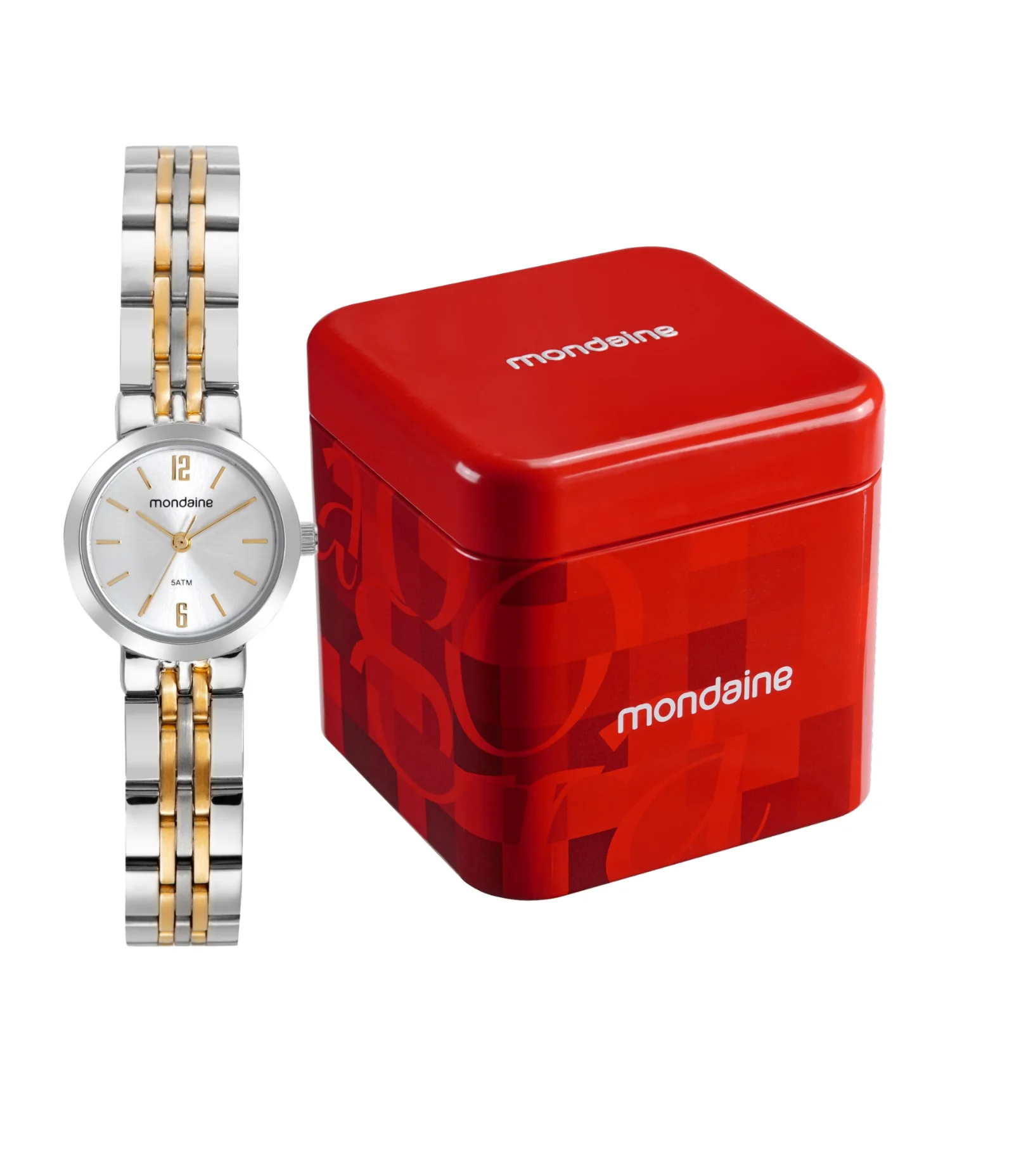 Relógio Analógico Mondaine em Aço 32691LPMVBE3 Bicolor 2