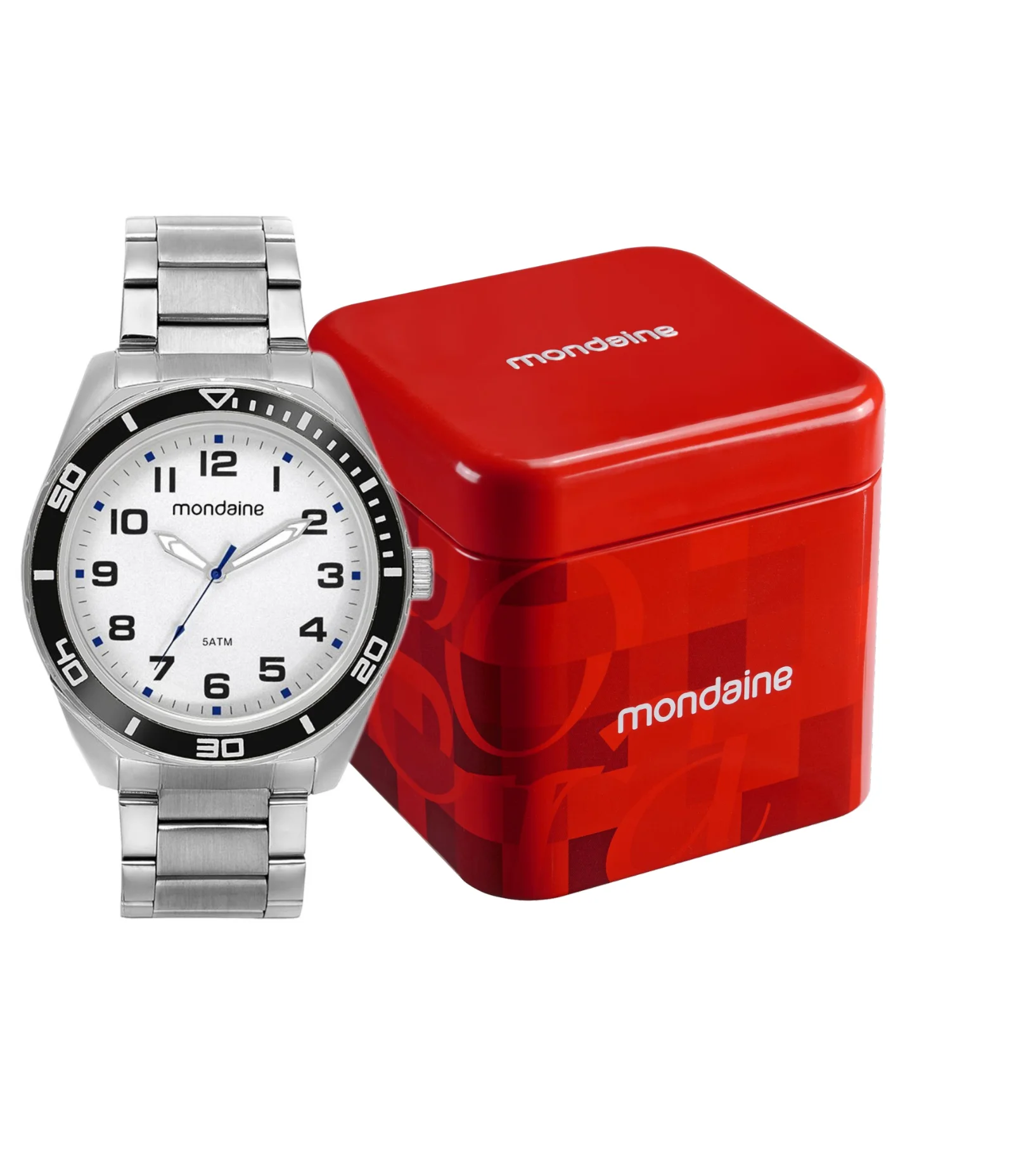 Relógio Analógico Mondaine em Aço 32656G0MVNE2 Prata 2