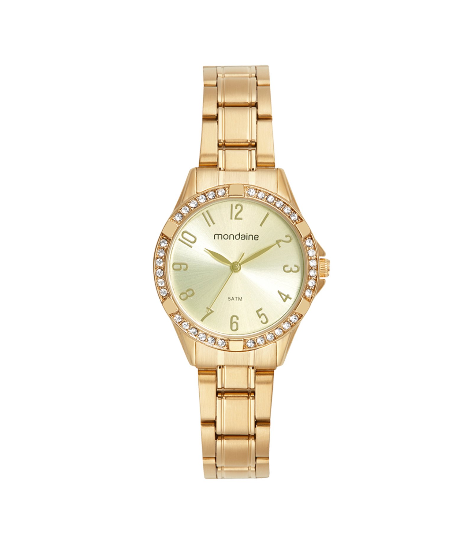 Relógio Analógico Mondaine em Aço 32772LPMVDE1 Dourado 1