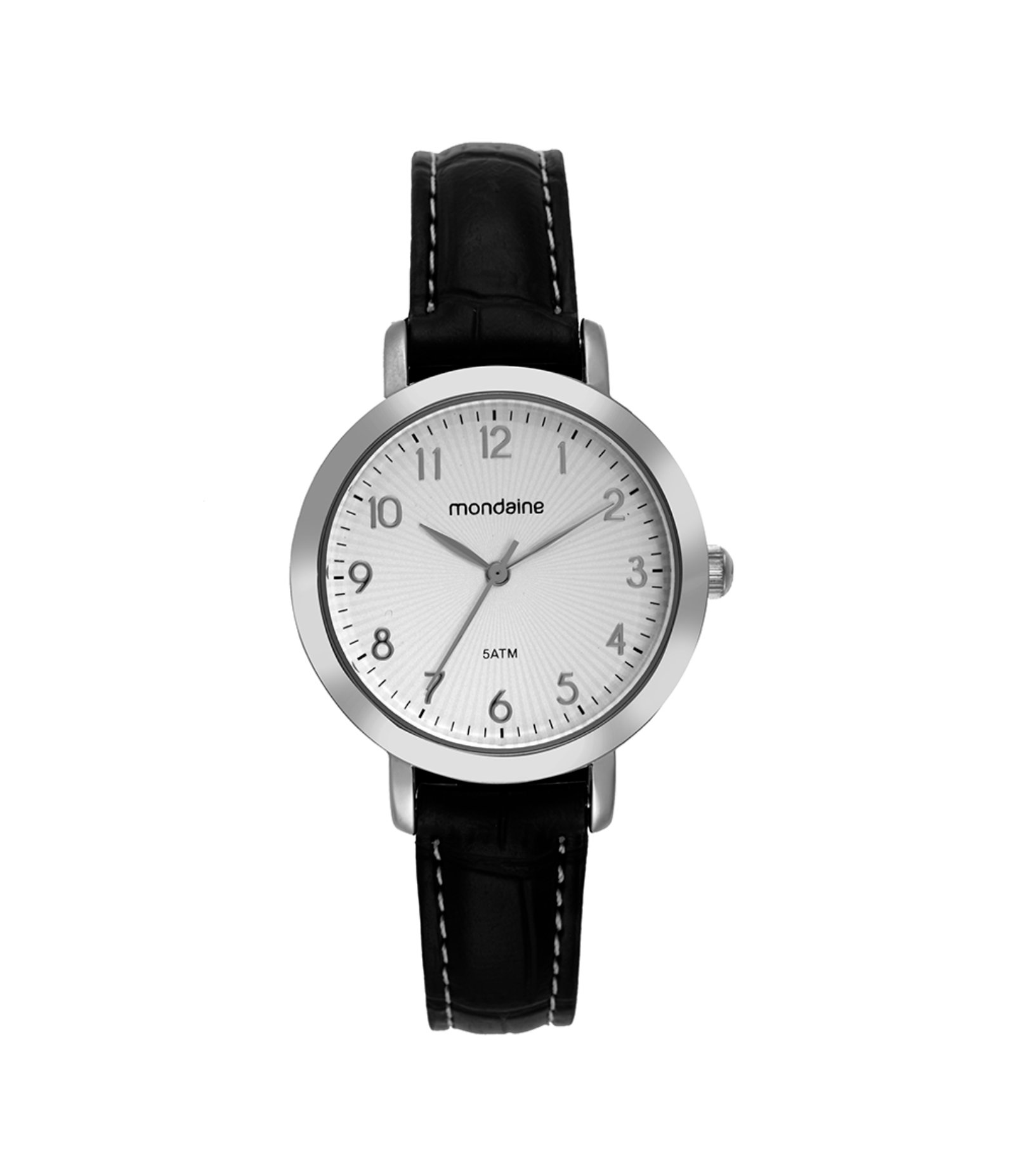 Relógio Analógico Mondaine em Couro Sintético 99756L0MVNH2 Preto 1