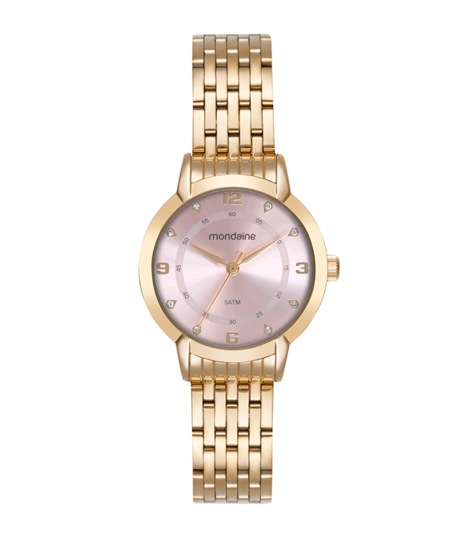 Relógio Analógico Mondaine em Aço 99819L0MVNE2 Dourado 1