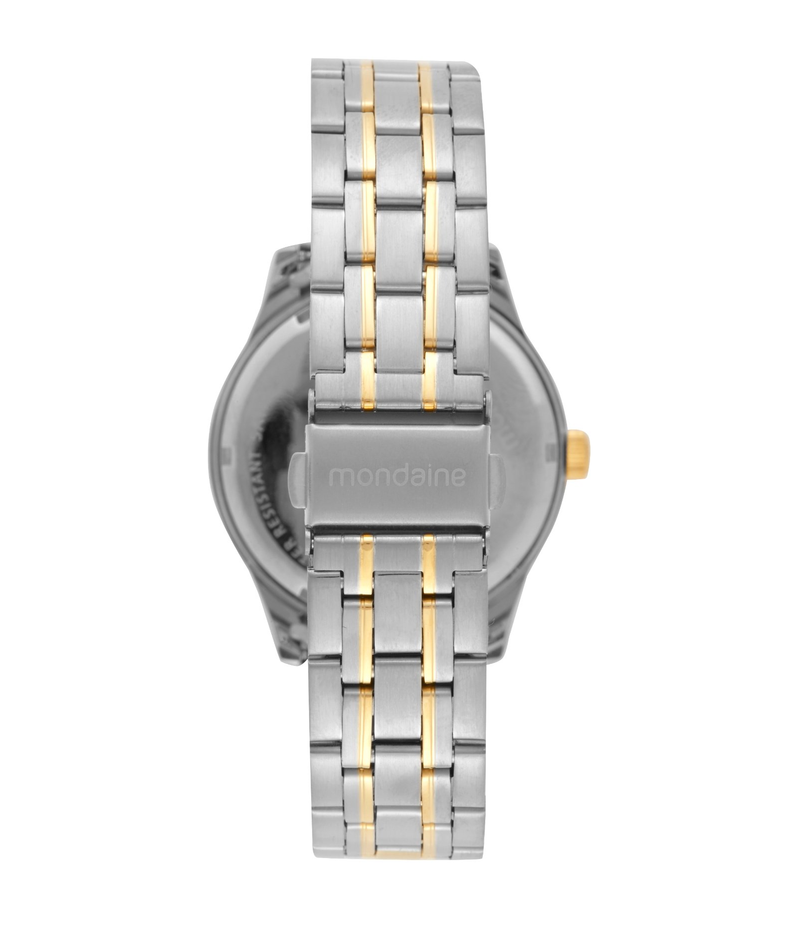 Relógio Analógico Mondaine em Aço 99819LPMVDE3 Dourado e Prata 4
