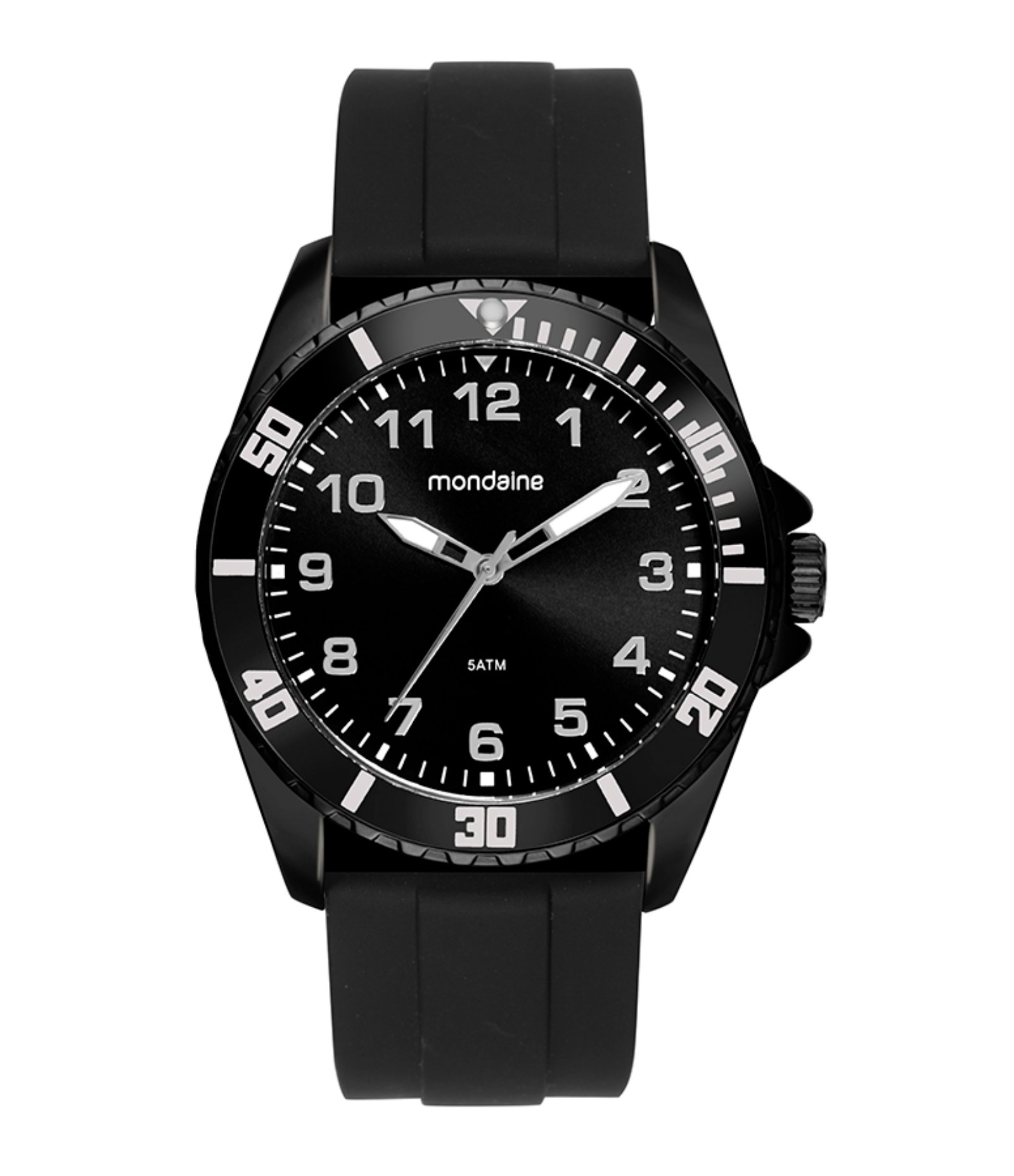 Relógio Analógico Mondaine em Silicone 99836GPMVPI8 Preto 1