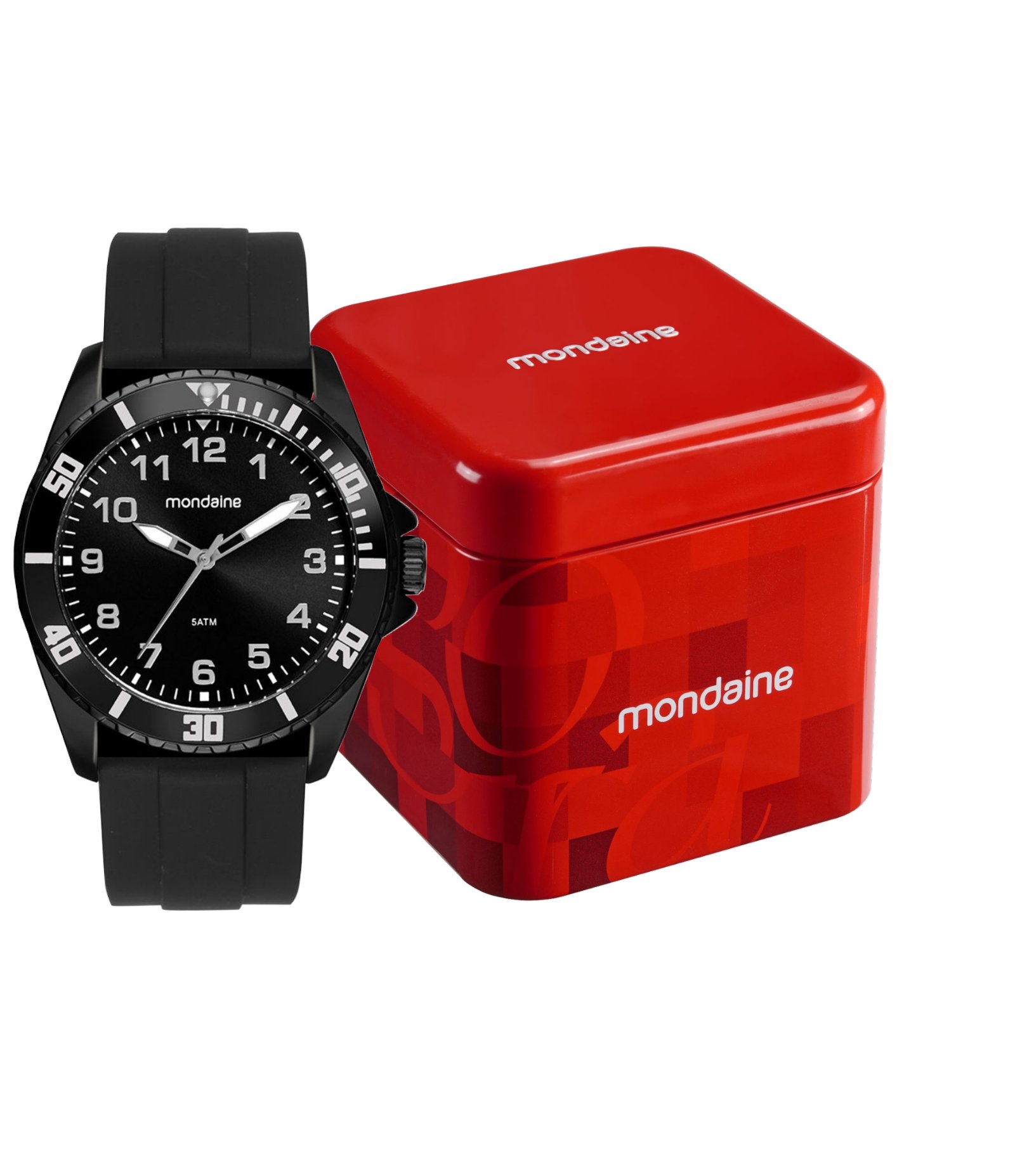Relógio Analógico Mondaine em Silicone 99836GPMVPI8 Preto 2