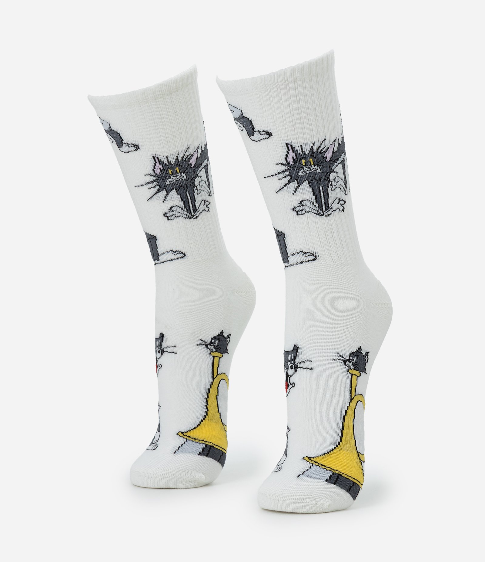 Meia Cano Longo do Tom Branco 1