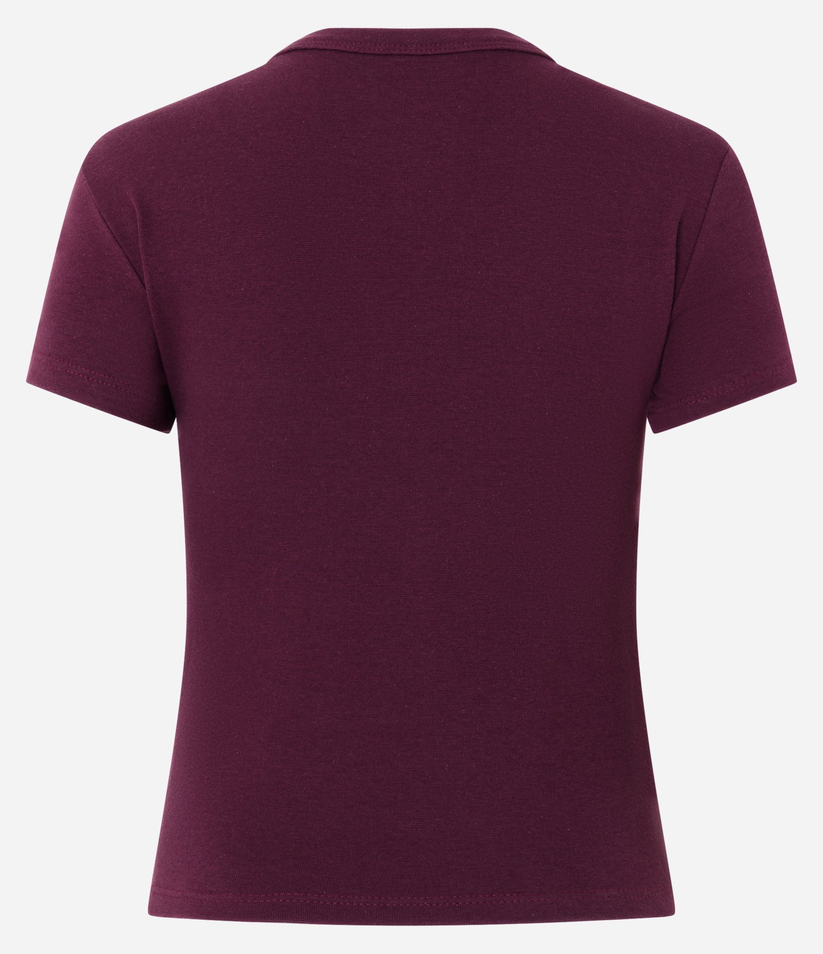 Blusa Alongada Ajustada em Ribana Vinho 7