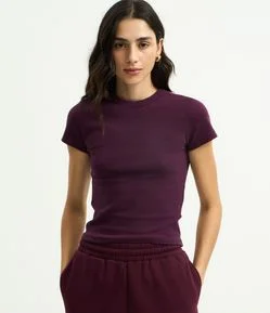 Blusa Alongada Ajustada em Ribana