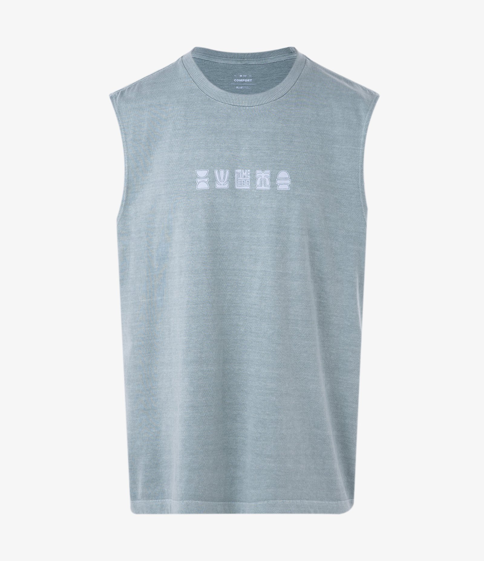 Regata Comfort Estonada em Algodão e Lettering Timeless Verde 5