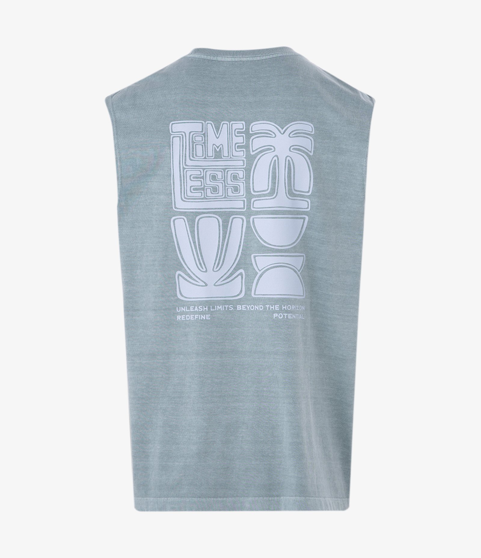 Regata Comfort Estonada em Algodão e Lettering Timeless Verde 6