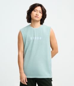 Regata Comfort Estonada em Algodão e Lettering Timeless