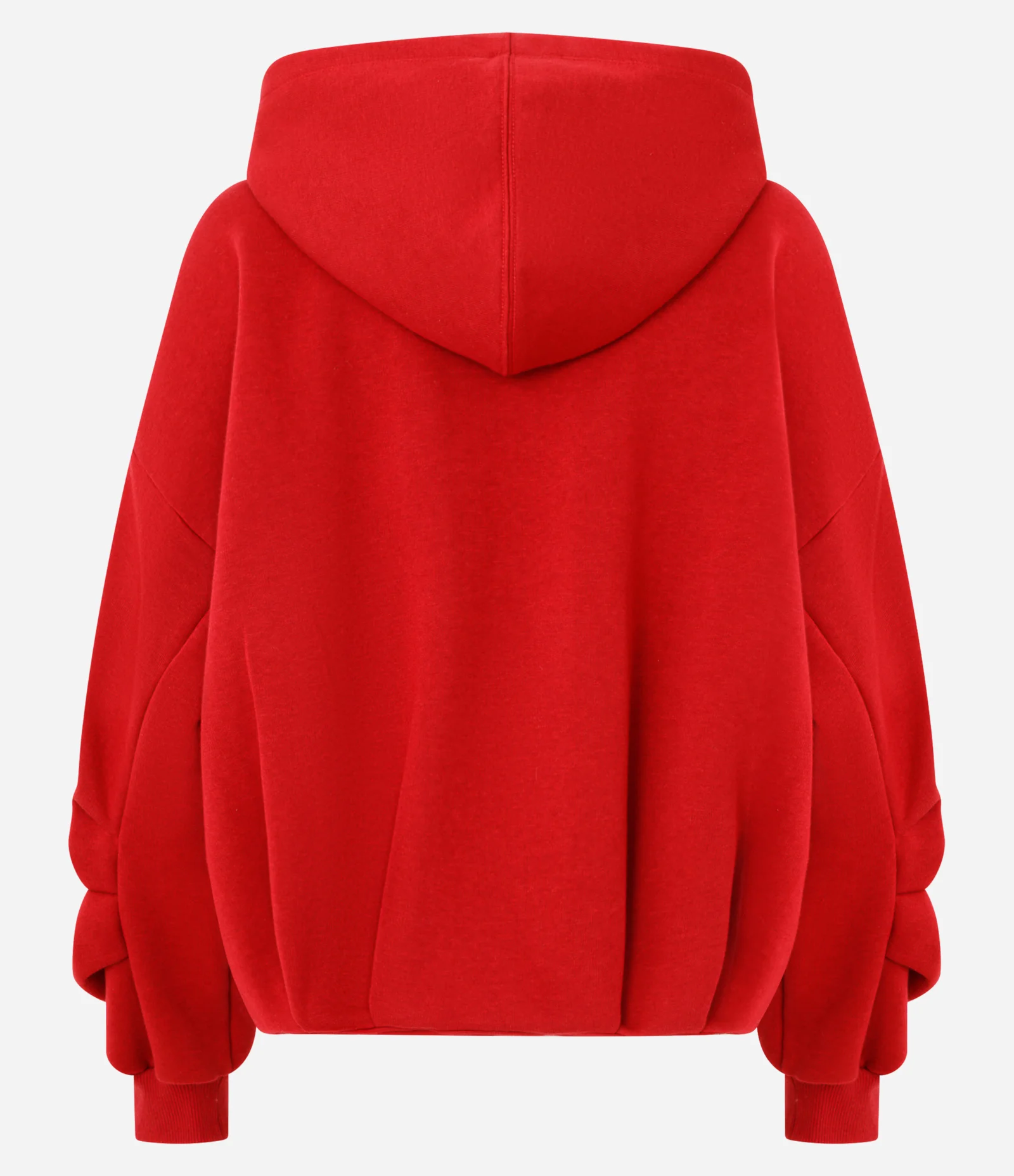 Moletom Balonê com Mangas Bufantes e Pregas Vermelho 3