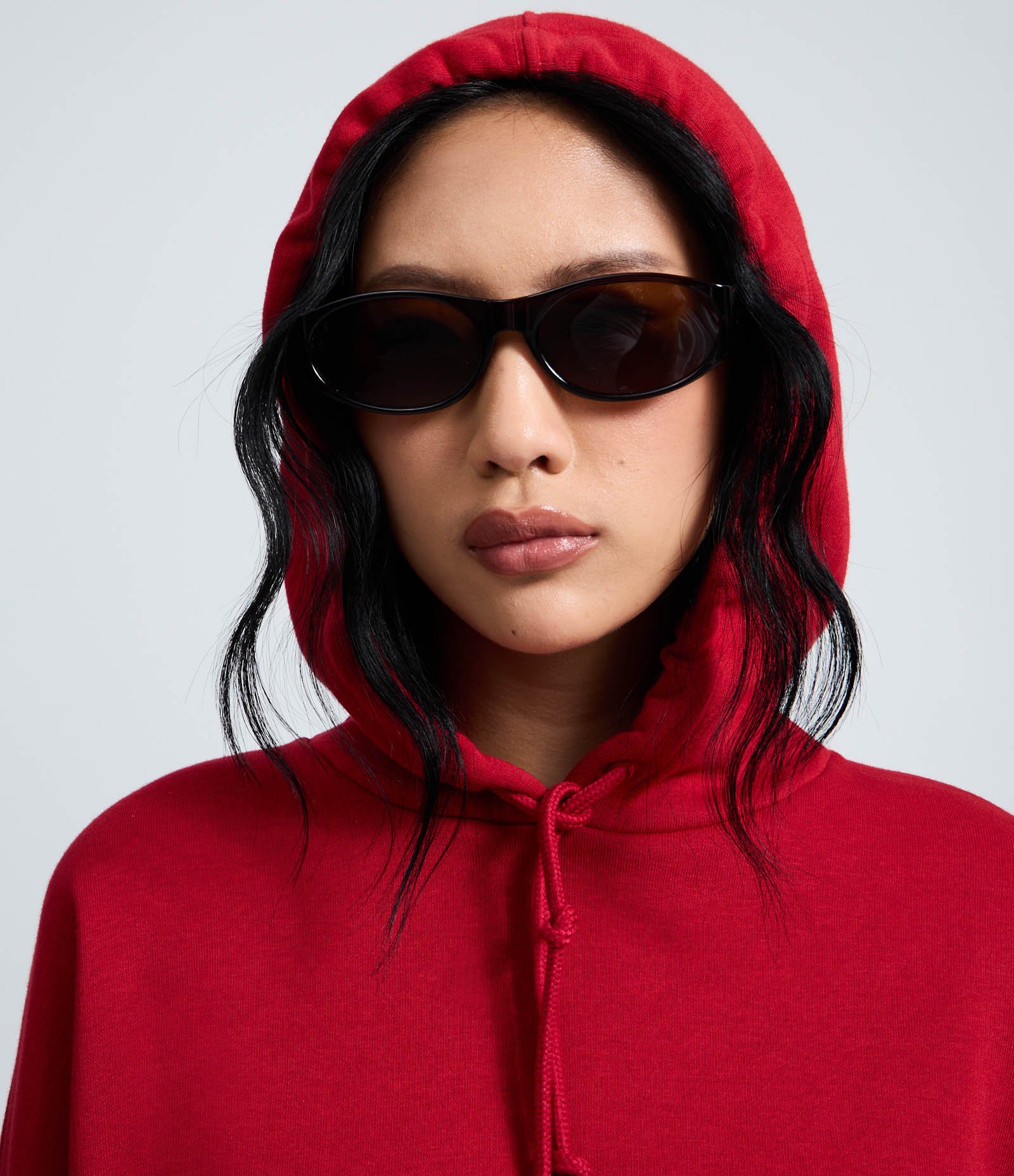 Moletom Balonê com Mangas Bufantes e Pregas Vermelho 5