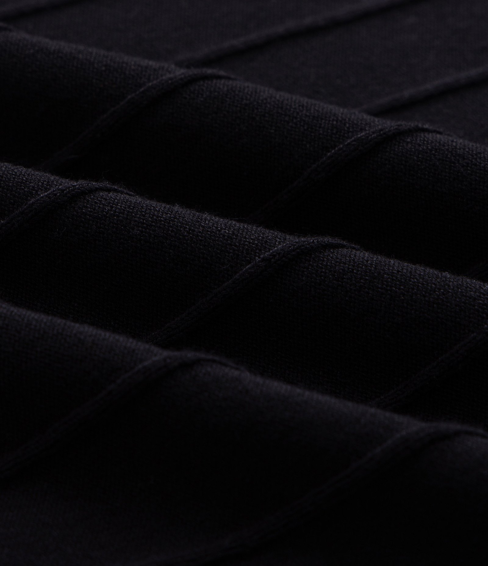 Camisa Polo em Tricô com Textura Vertical Preto 7