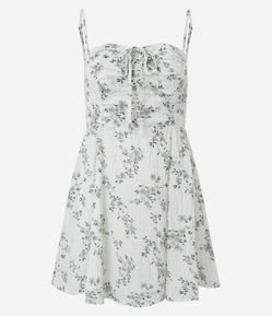 Vestido Floral Liberty Texturizado com Amarração
