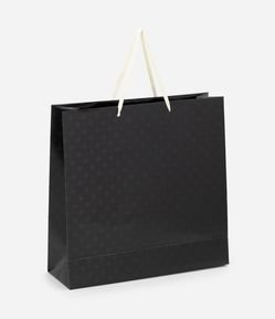 Embalagem de Presente Grande com Estampa Poá