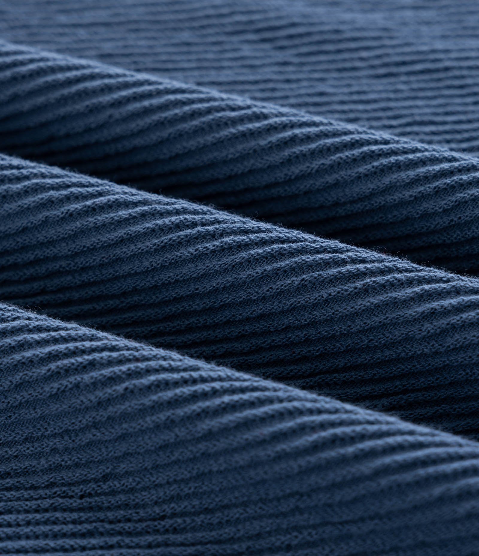 Camiseta Regular em Algodão Texturizado Azul 7