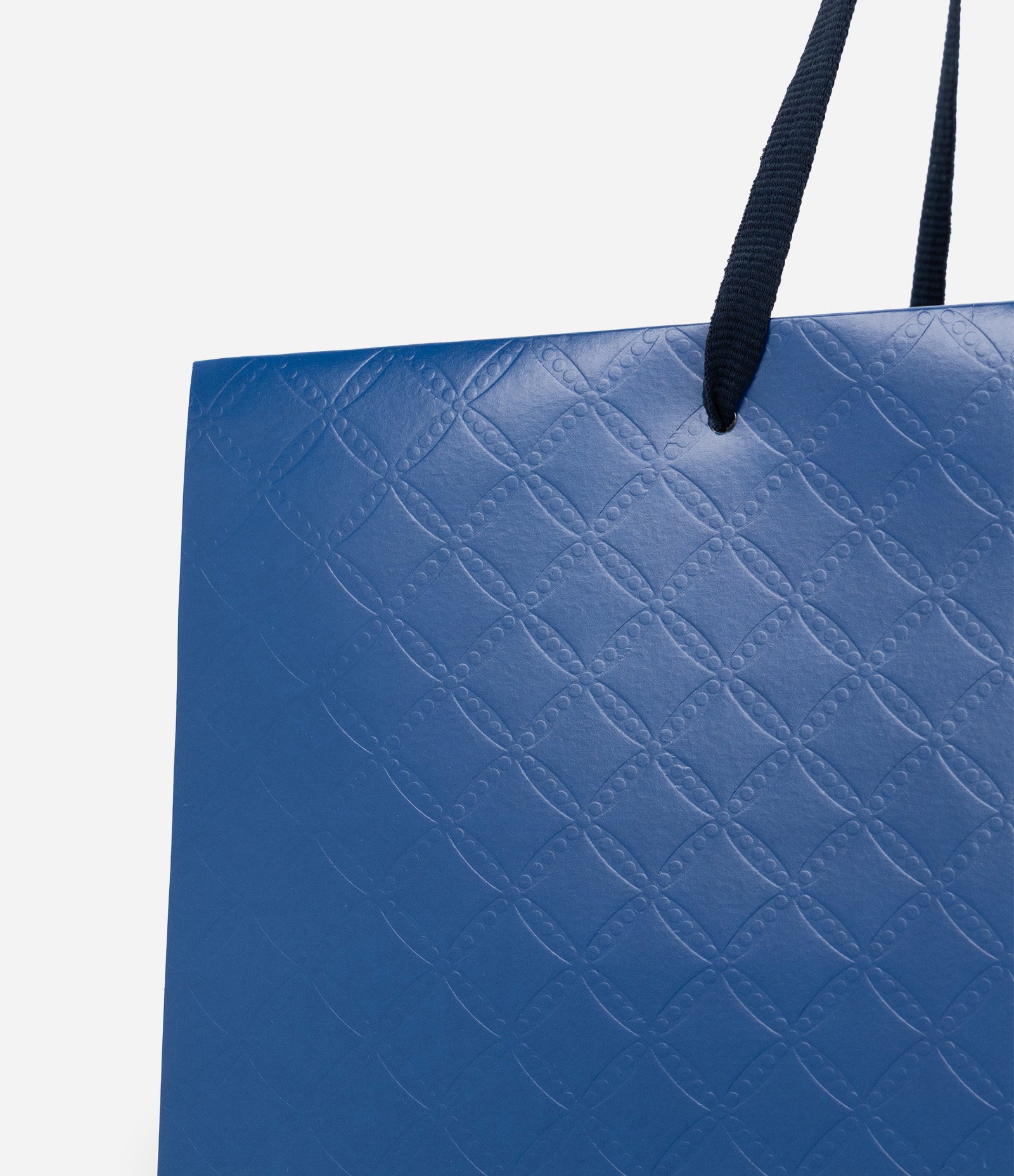 Embalagem de Presente Média com Gofragem Azul 2