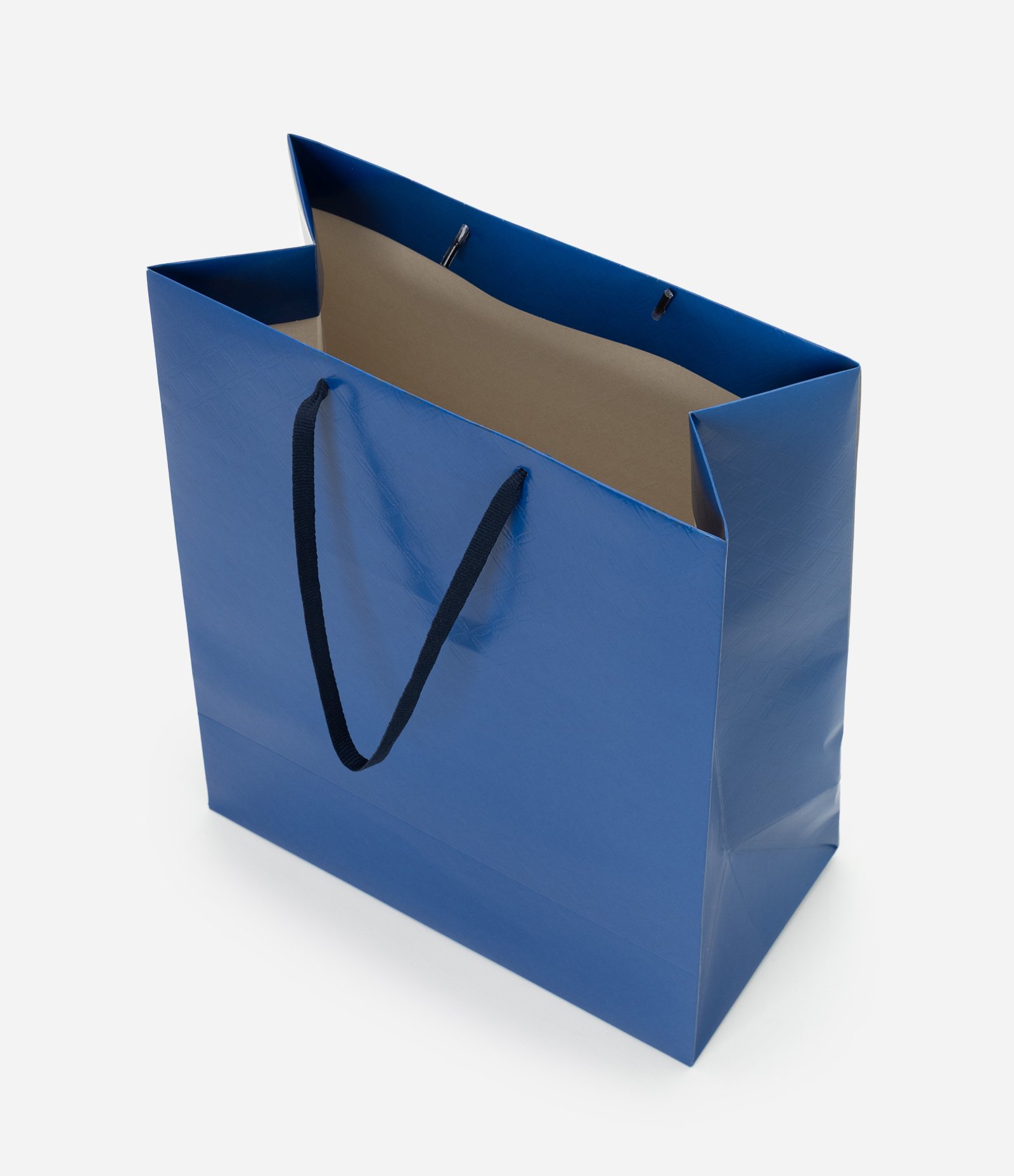 Embalagem de Presente Média com Gofragem Azul 3