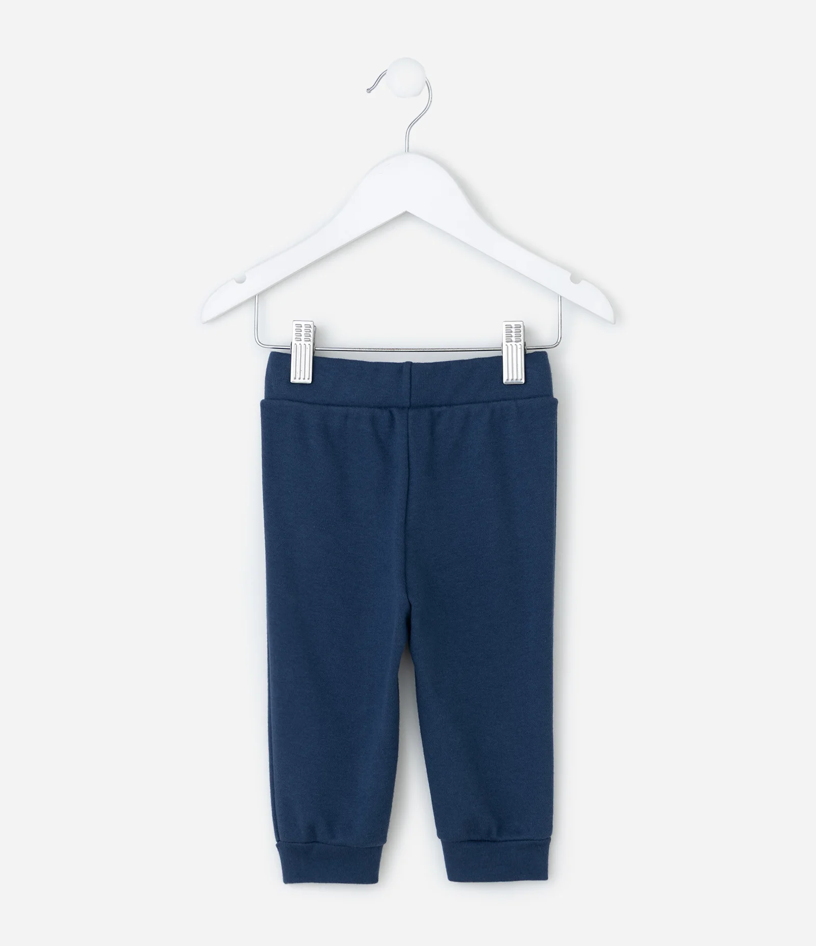Calça Infantil com Cordão Decorativo – Tam 0 a 18 Meses Azul Marinho 2