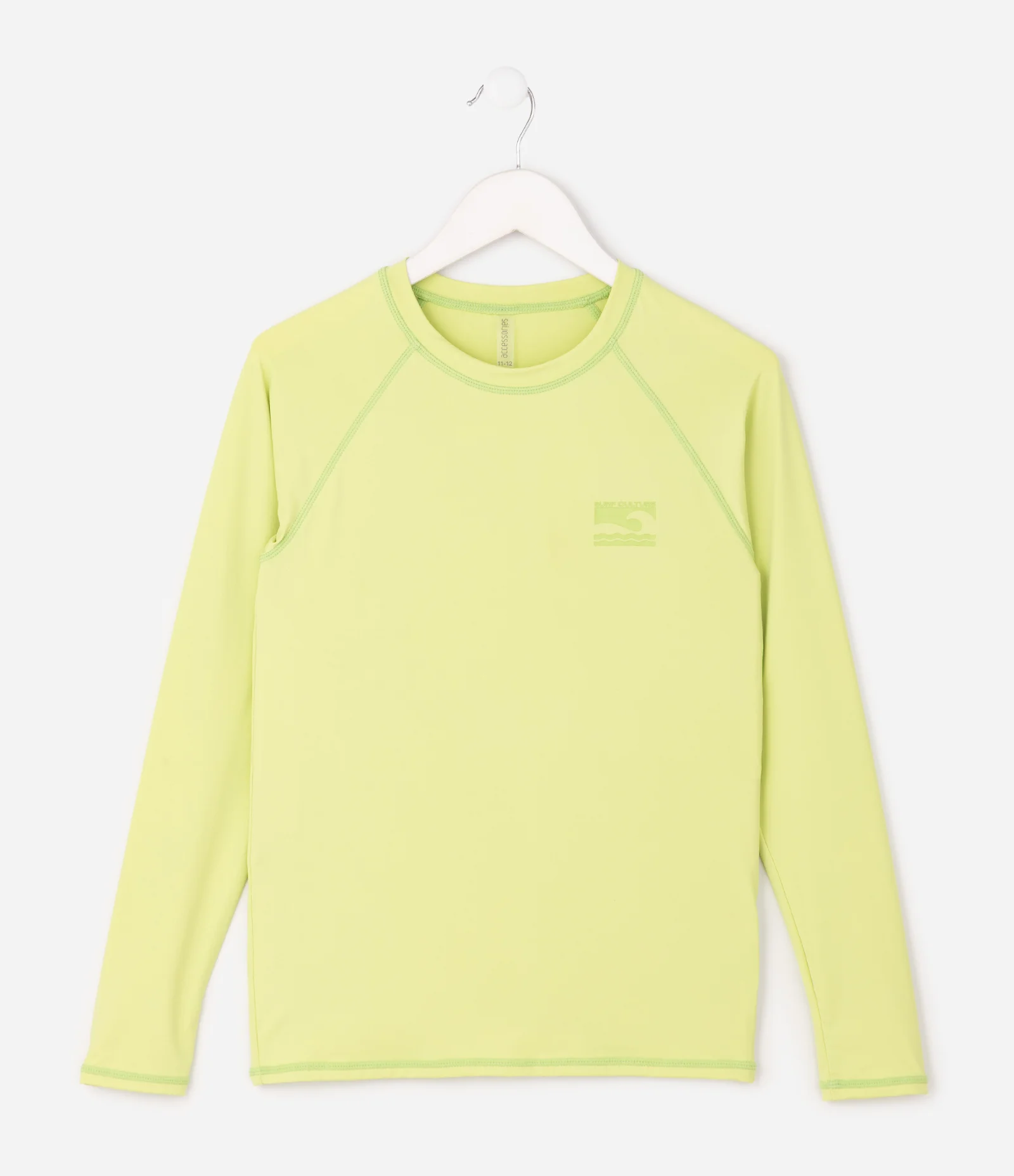 Camiseta de Praia Infantil com Proteção UV - Tam 5 a 16 Anos Verde Siciliano 1
