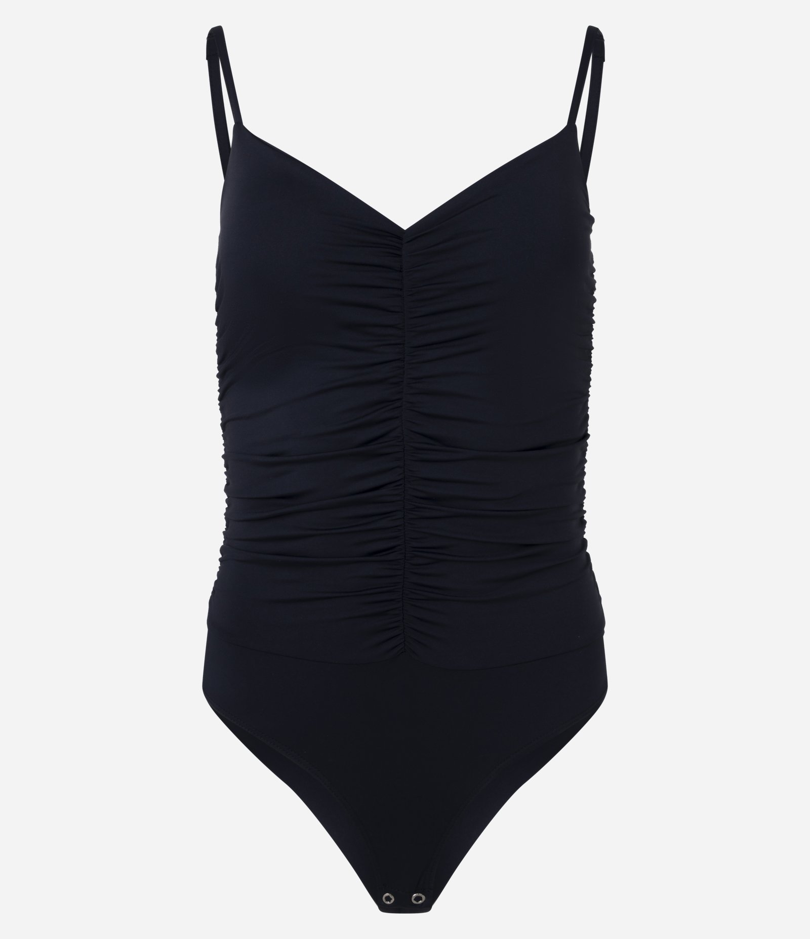 Body Drapeado com Alcinhas Finas Preto 5
