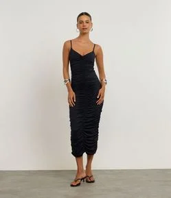 Body Drapeado com Alcinhas Finas