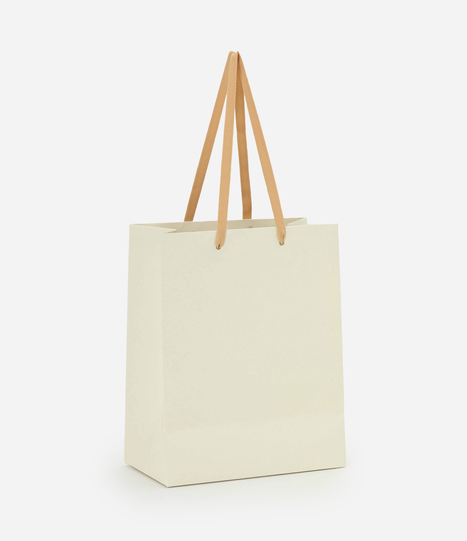 Embalagem de Presente Pequena com Textura de Florzinhas Off White 1