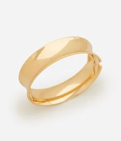 Bracelete em Metal com Design Fechado e Mola Resistente