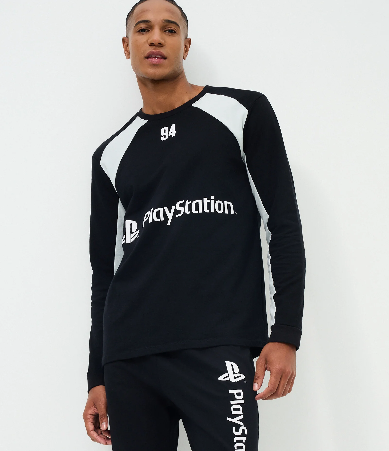 Pijama Longo Licenciado Playstation Oversized Preto 2