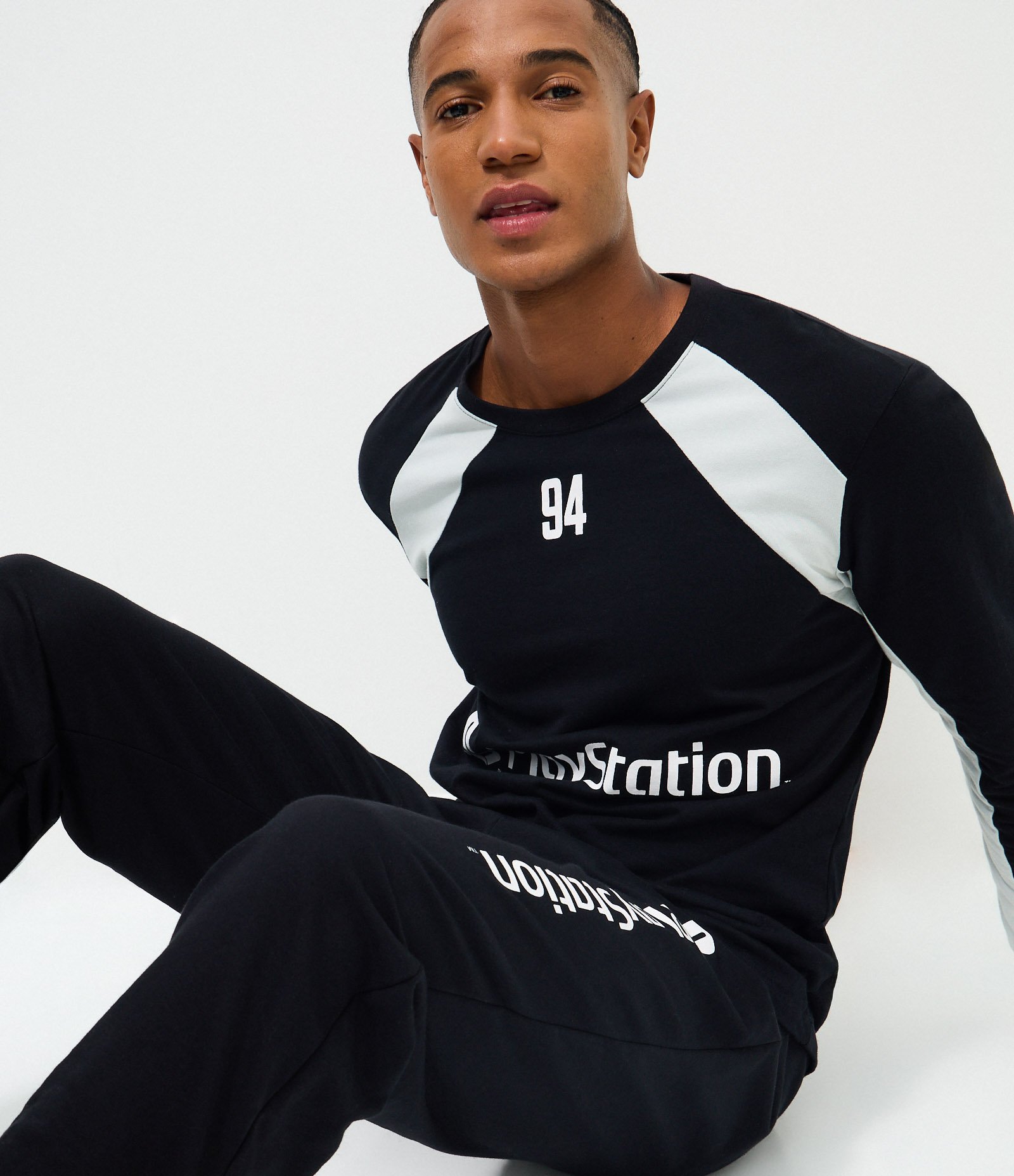 Pijama Longo Licenciado Playstation Oversized Preto 3