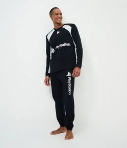 Pijama Longo Licenciado Playstation Oversized
