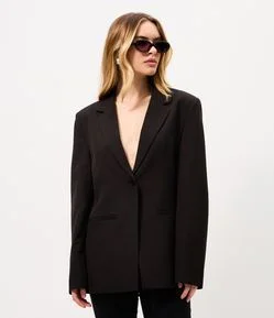 Blazer Alfaiatado com Abertura nas Costas