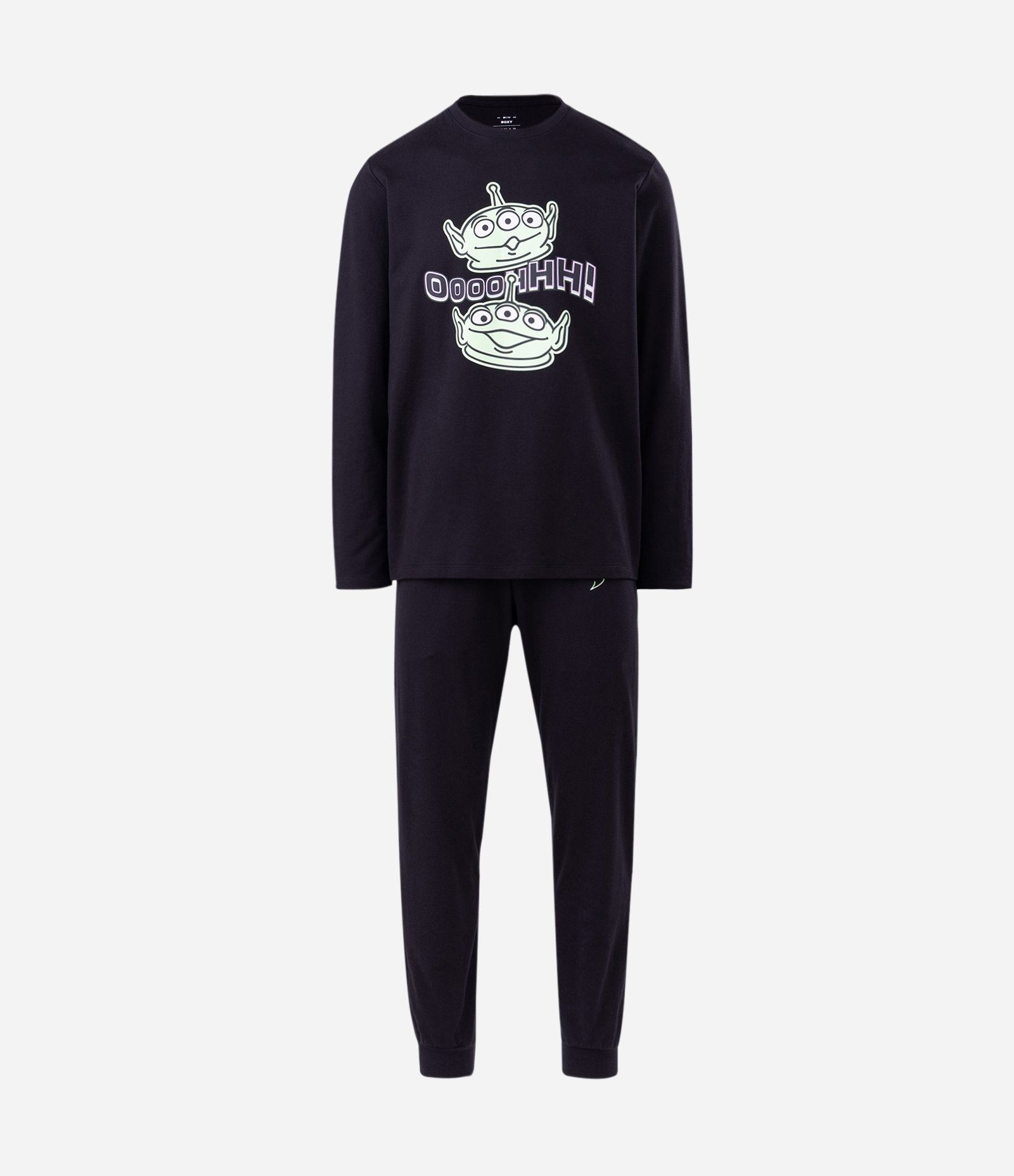 Pijama Longo com Estampa Toy Story Aliens Preto 4