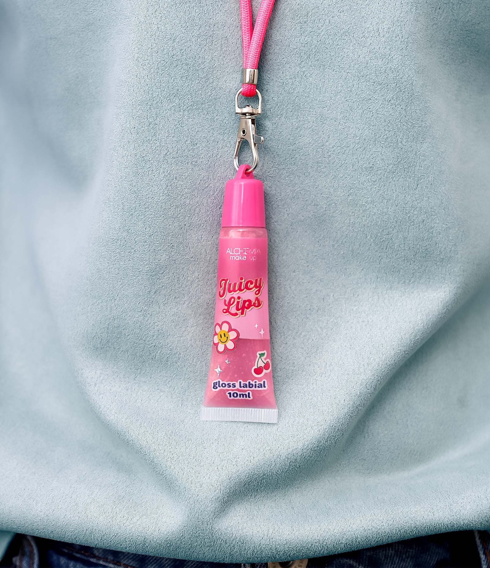 Gloss Labial  com Cordinha Cintilante Juicy Lips Alchemia U 7