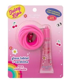 Gloss Labial  com Cordinha Cintilante Juicy Lips Alchemia