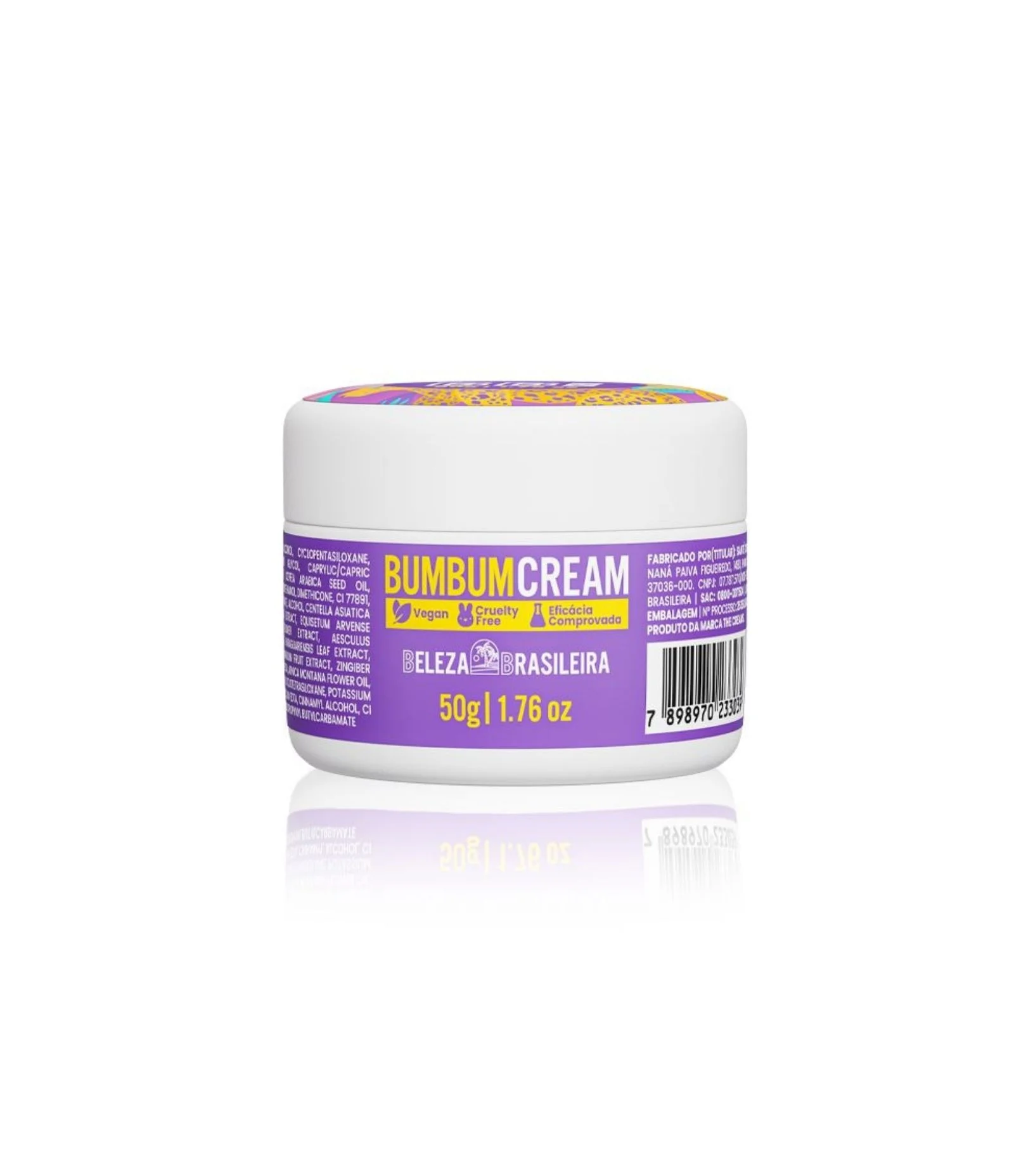 Kit 1 Mini Barriguinha Cream 50g + 1 Mini Bumbum Cream 50g + 1 Mini Esfrega Bumbum 50g + 1 Necessaire PVC Beleza Brasileira KIT 2
