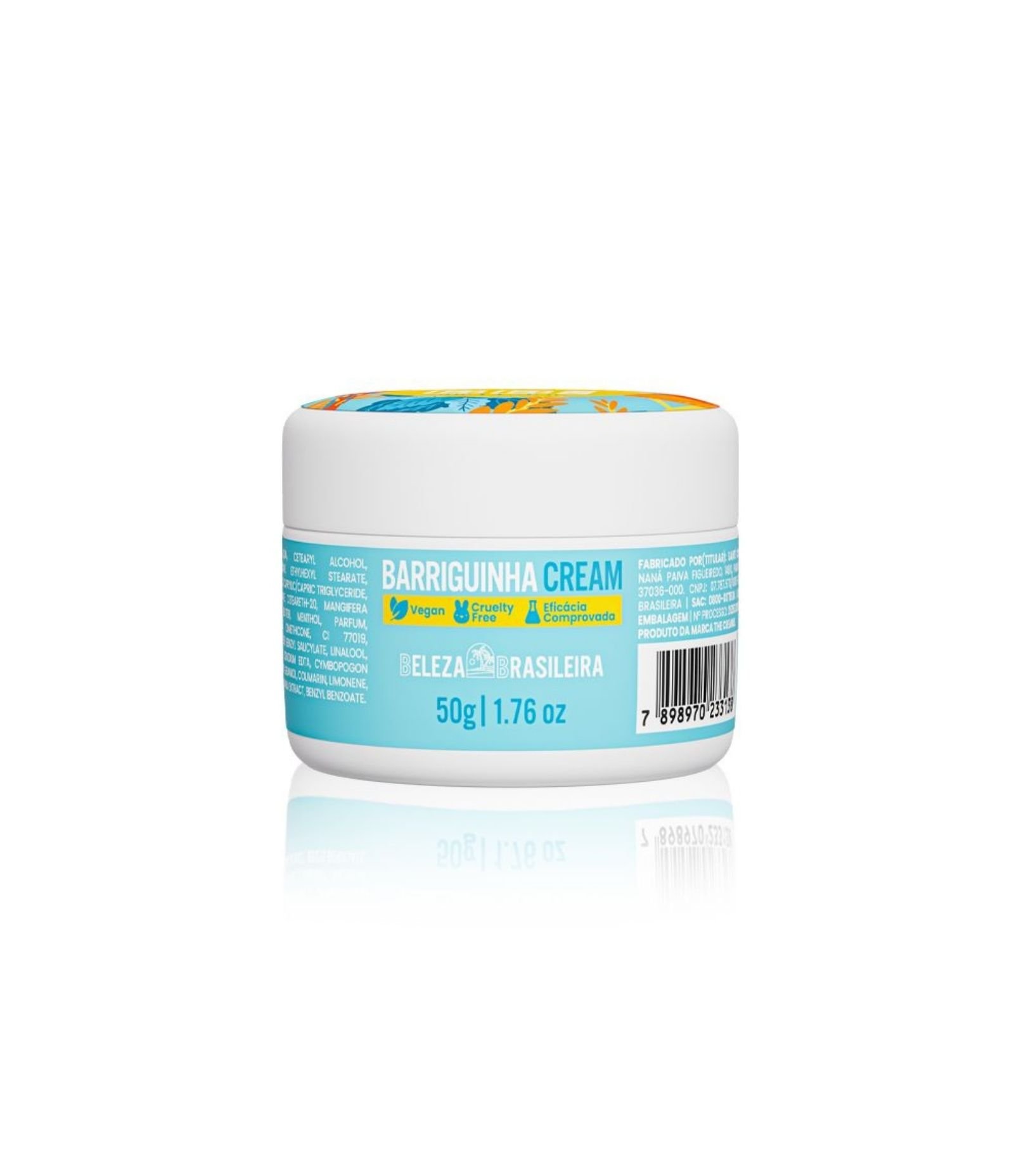 Kit 1 Mini Barriguinha Cream 50g + 1 Mini Bumbum Cream 50g + 1 Mini Esfrega Bumbum 50g + 1 Necessaire PVC Beleza Brasileira KIT 4