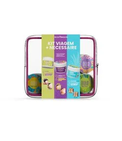 Kit 1 Mini Barriguinha Cream 50g + 1 Mini Bumbum Cream 50g + 1 Mini Esfrega Bumbum 50g + 1 Necessaire PVC Beleza Brasileira