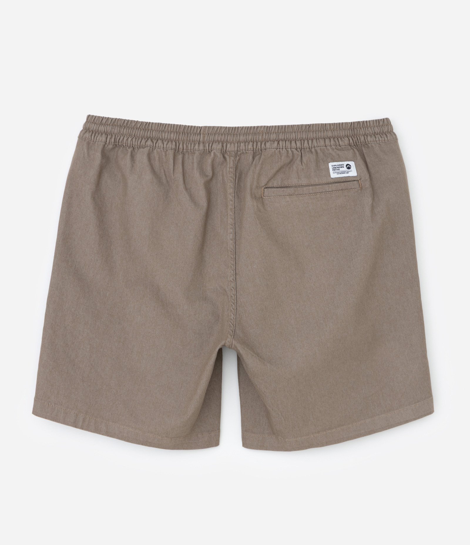 Bermuda em Sarja Texturizada com Cós Elástico Bege 6