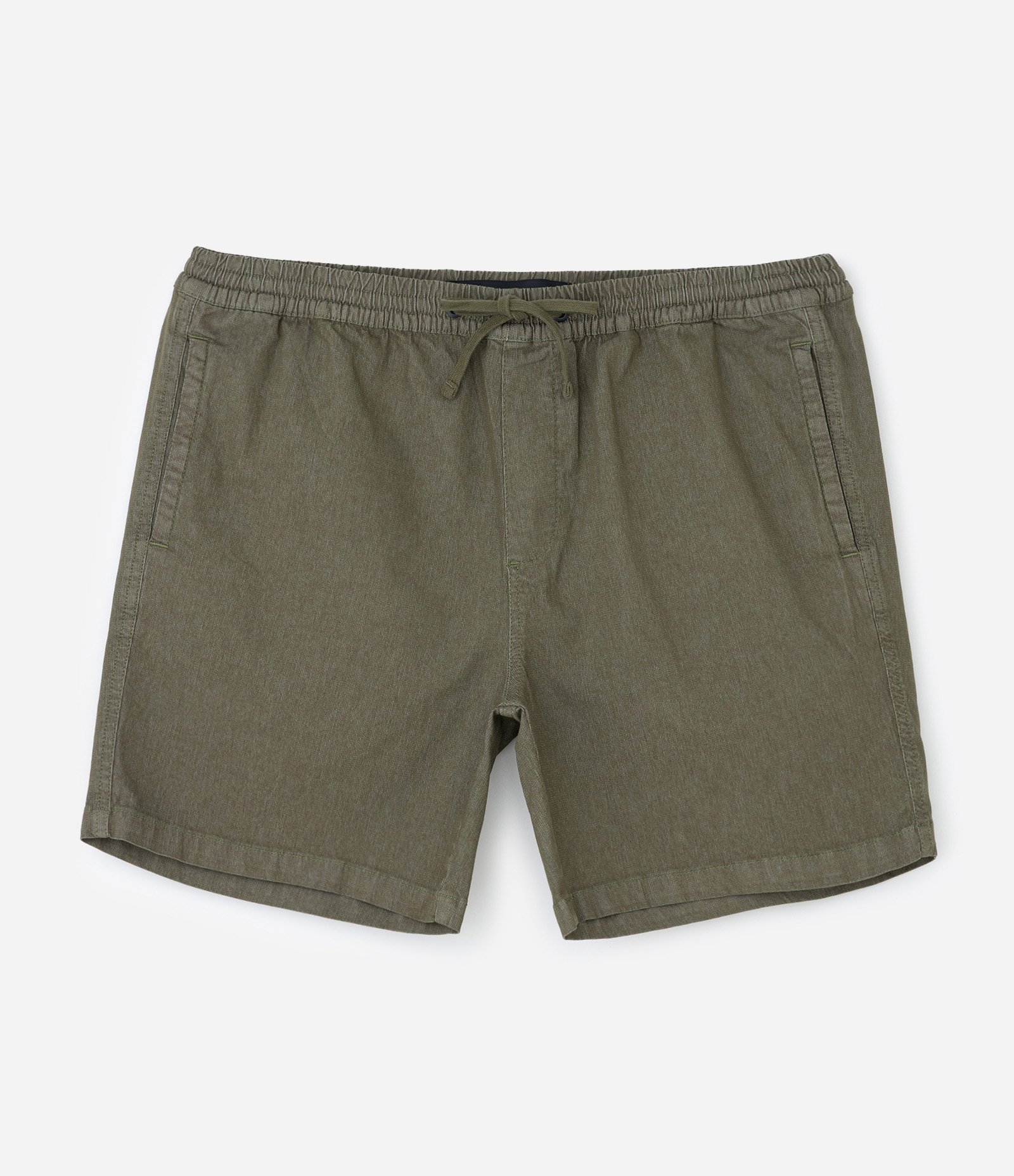 Bermuda em Sarja Texturizada com Cós Elástico Verde 6