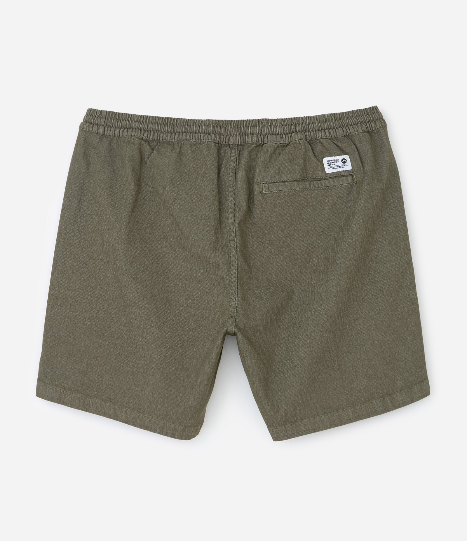 Bermuda em Sarja Texturizada com Cós Elástico Verde 7